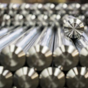 Custom hydraulic cylinders stacked in a pile