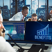 People working in an office