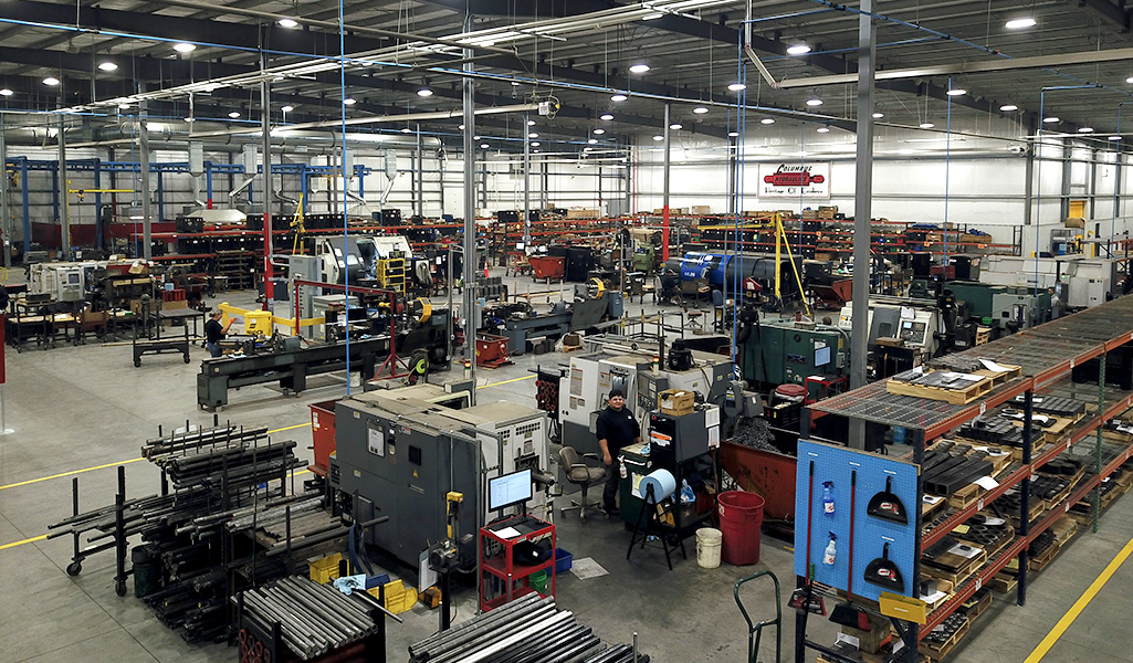 Assembly room for hydraulic cylinders
